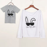 Family Cute Mother Children Long Sleeve T-shirt Tops Blouse Matching Outfit For Kids