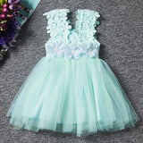 Bear Leader Girls Dresses 2018 New Brand Princess Girl Clothes Lace Hook Flower Design Splicing Gauze Ball Gown For Baby Girls