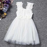 Bear Leader Girls Dresses 2018 New Brand Princess Girl Clothes Lace Hook Flower Design Splicing Gauze Ball Gown For Baby Girls