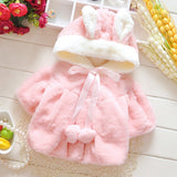 Bear Leader Baby Girls Snow Wear 2018 New Fashion Winter Rabbit Ear Hooded Coat children's cotton clothes winter coat for 6M-2T