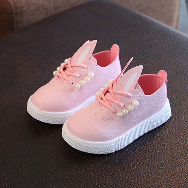 New Kids Girls Shoes Cute Toddlers Baby Girls Rabbit Ear Princess Shoes Girls Boys Dress Shoes Sneakers