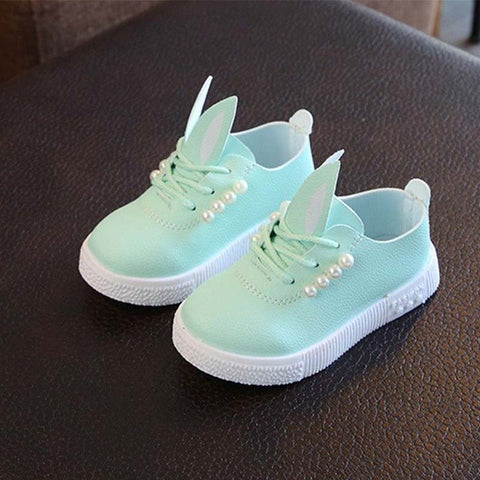 New Kids Girls Shoes Cute Toddlers Baby Girls Rabbit Ear Princess Shoes Girls Boys Dress Shoes Sneakers