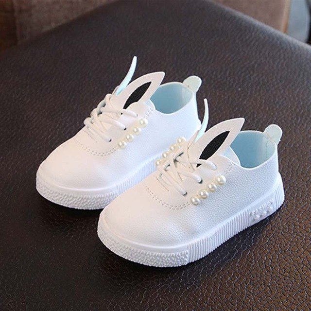 New Kids Girls Shoes Cute Toddlers Baby Girls Rabbit Ear Princess Shoes Girls Boys Dress Shoes Sneakers